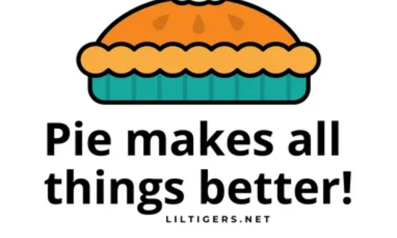 Inspirational pie quotes featuring a golden flaky pie ready to serve