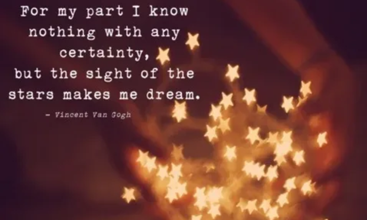 Quotes about stars with a peaceful night sky full of shining stars