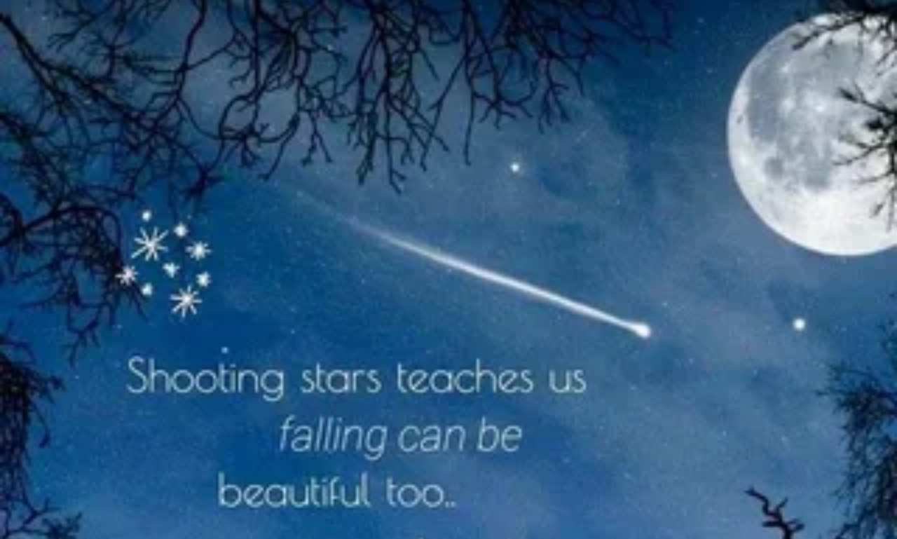 Inspirational quotes about stars over a beautiful galaxy background