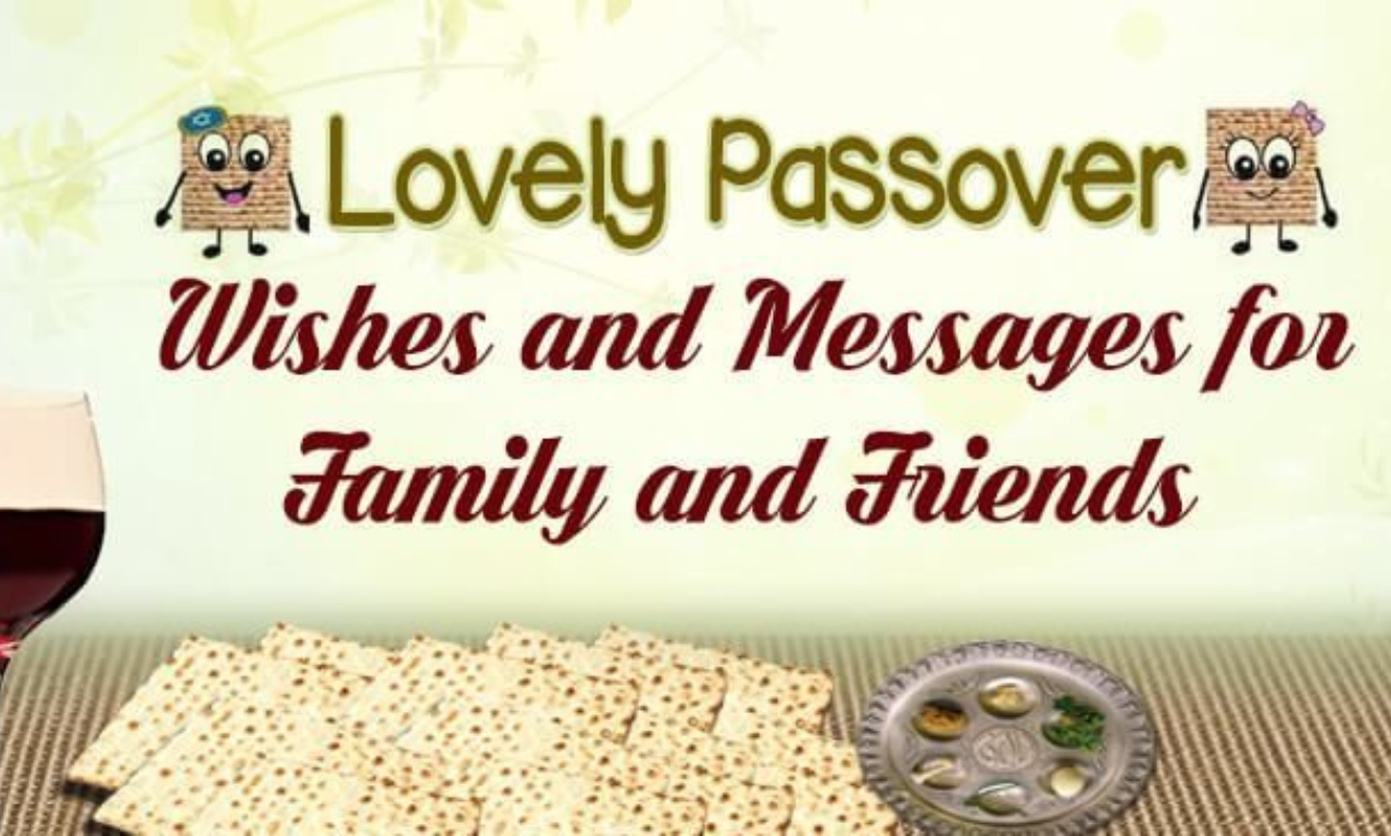 Passover quotes displayed with traditional symbols of the holiday