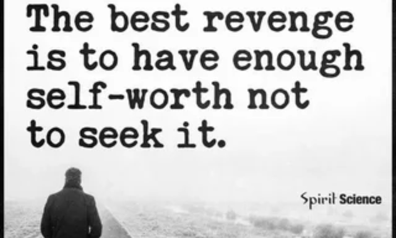 Inspirational revenge quotes about choosing silence, peace, and personal growth.