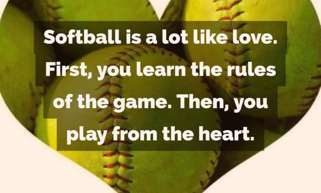 Collection of motivational softball quotes for players, teams, and coaches before the game.
