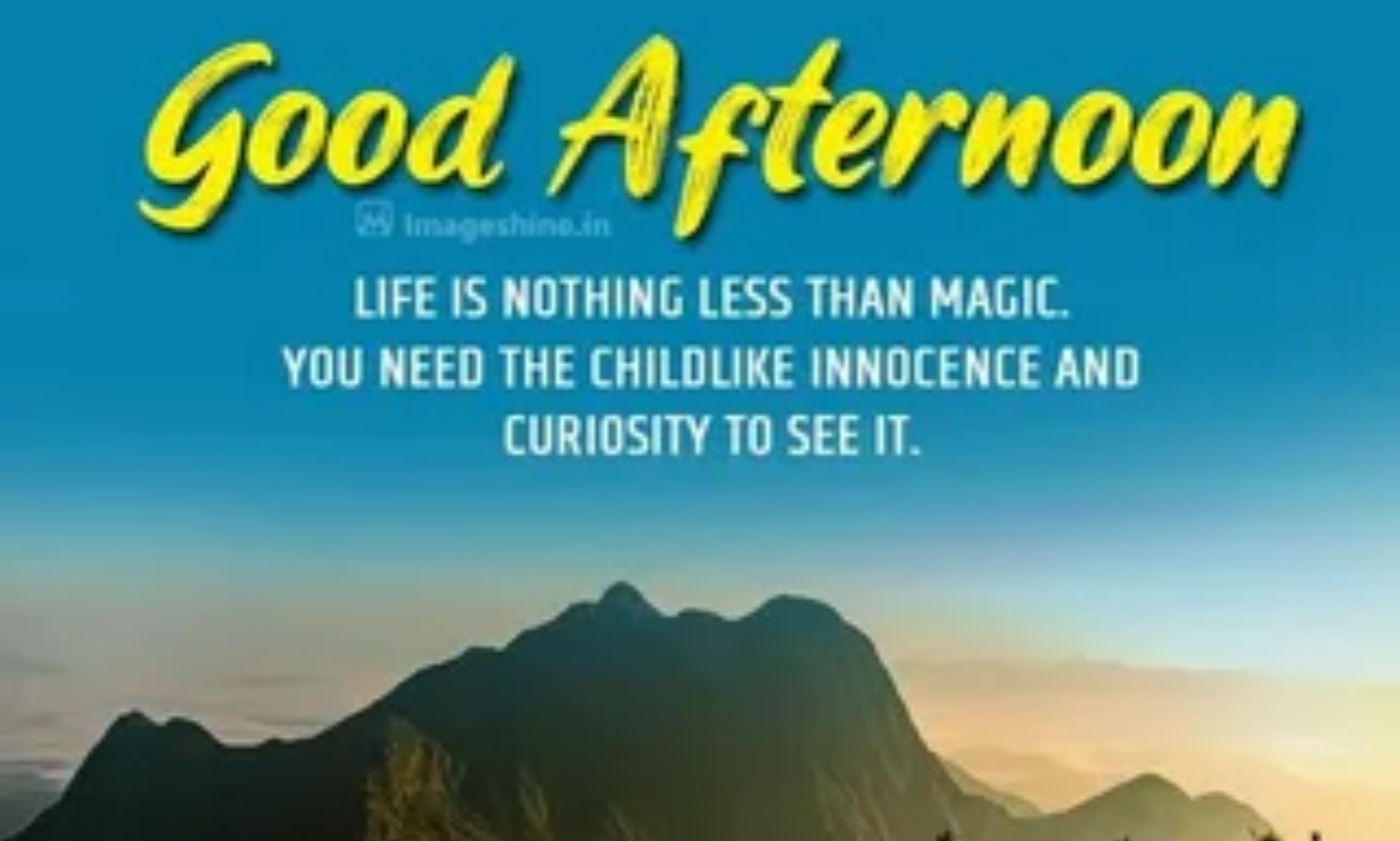 Beautiful Afternoon quotes with warm golden afternoon sky