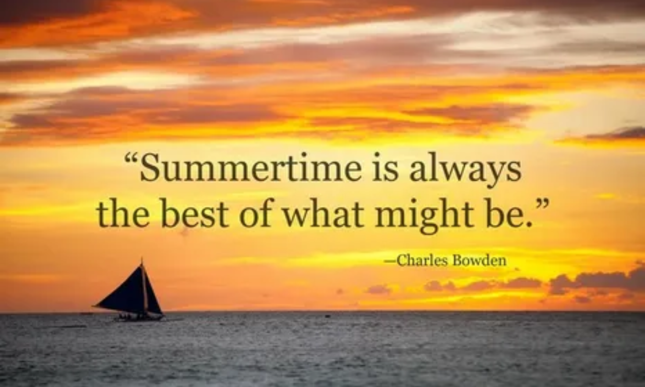 Best Summer quotes over a bright tropical landscape